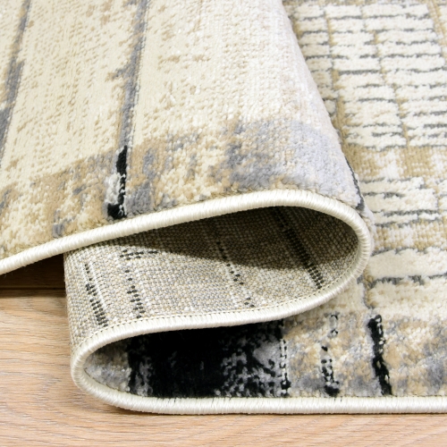 Dywan z frędzlami 120x170 cm Boho Beżowy Do Salonu ANKONA 8704A bone/grey