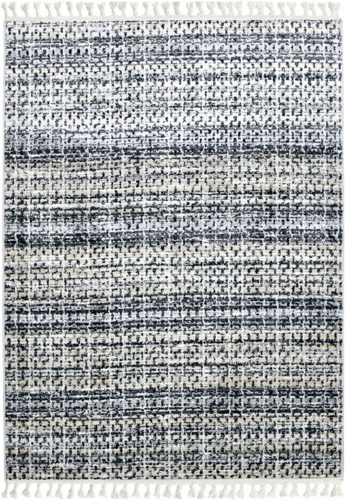 Dywan z frędzlami 120x170 cm Boho Szary Do Salonu ANKONA 9028A grey/beige