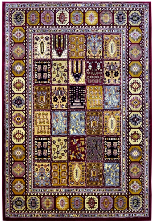 Dywan Tradycyjny 60x100 cm Orientalny Bordowy Do Salonu BELVEDERE 1538A cherry/cherry