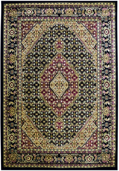 Dywan Tradycyjny 60x100 cm Orientalny Czarny Do Salonu BELVEDERE 1546A black/black