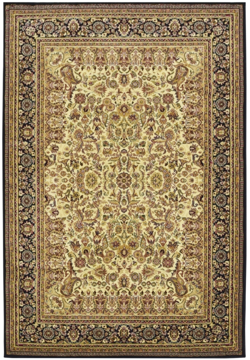 Dywan Tradycyjny 60x100 cm Orientalny Kremowy Do Salonu BELVEDERE 1650A cream/black
