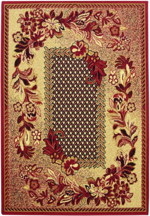 Dywan Tradycyjny 160x220 cm Orientalny Bordowy Do Salonu GRAFICA Braid