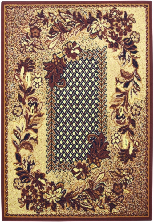 Dywan Tradycyjny 300x400 cm Orientalny Brązowy Do Salonu GRAFICA Braid
