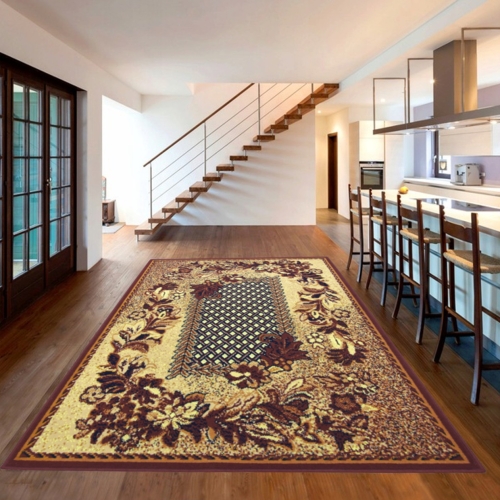 Dywan Tradycyjny 300x400 cm Orientalny Brązowy Do Salonu GRAFICA Braid