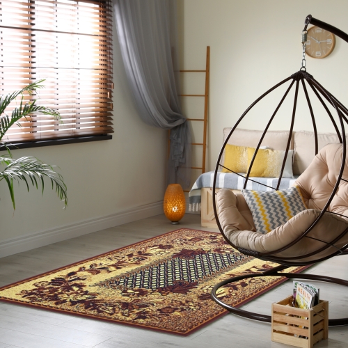 Dywan Tradycyjny 300x400 cm Orientalny Brązowy Do Salonu GRAFICA Braid