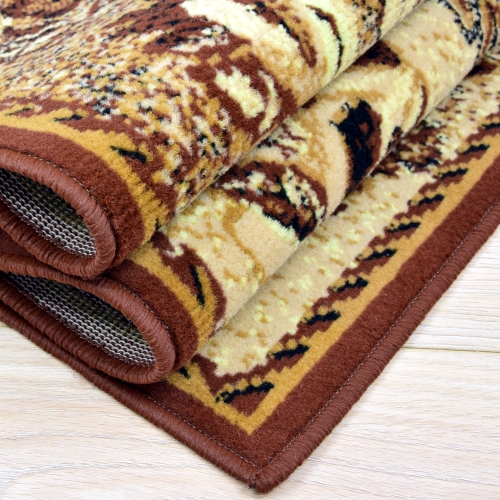 Dywan Tradycyjny 300x400 cm Orientalny Brązowy Do Salonu GRAFICA Braid