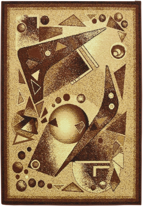 Dywan Abstrakcyjny 200x300 cm Nowoczesny Brązowy Do Salonu GRAFICA Cosmos