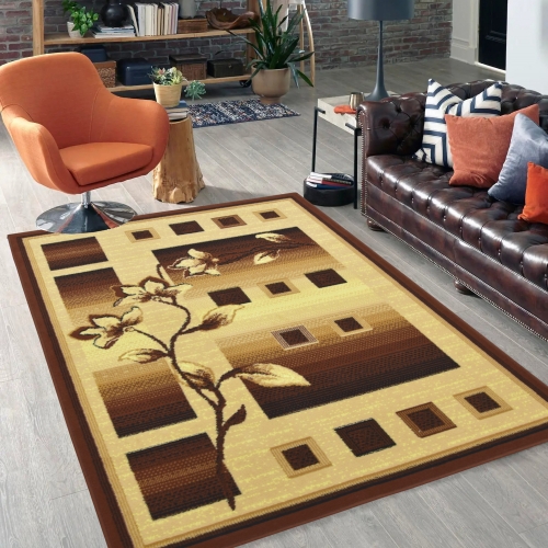 Dywan Tradycyjny 200x300 cm Orientalny Brązowy Do Salonu GRAFICA Shot