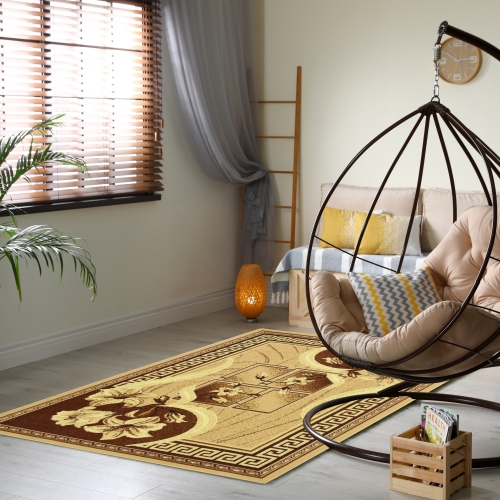 Dywan Tradycyjny 160x220 cm Orientalny Beżowy Do Salonu GRAFICA Greek                  