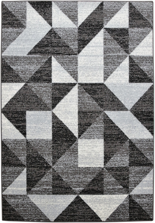 Dywan Geometryczny 160x220 cm Nowoczesny Szary Do Salonu GRAFICA Mosaic