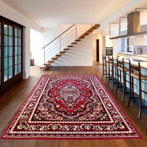 Dywan Tradycyjny 160x220 cm Orientalny Bordowy Do Salonu GRAFICA Princess       