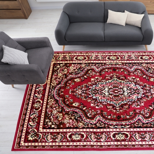 Dywan Tradycyjny 160x220 cm Orientalny Bordowy Do Salonu GRAFICA Princess       