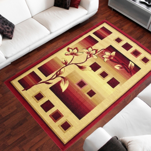 Dywan Tradycyjny 160x220 cm Orientalny Bordowy Do Salonu GRAFICA Shot