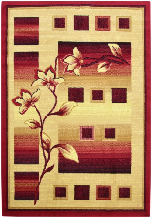 Dywan Tradycyjny 160x220 cm Orientalny Bordowy Do Salonu GRAFICA Shot