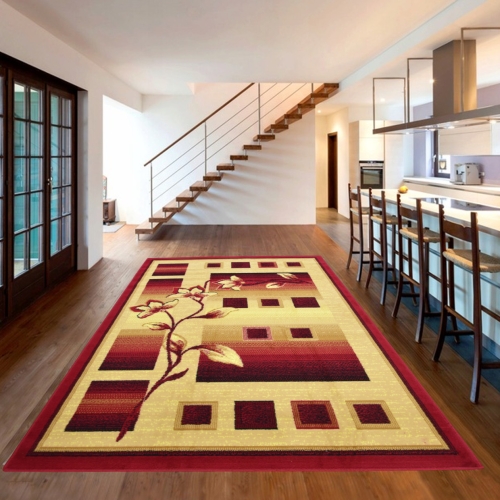 Dywan Tradycyjny 160x220 cm Orientalny Bordowy Do Salonu GRAFICA Shot