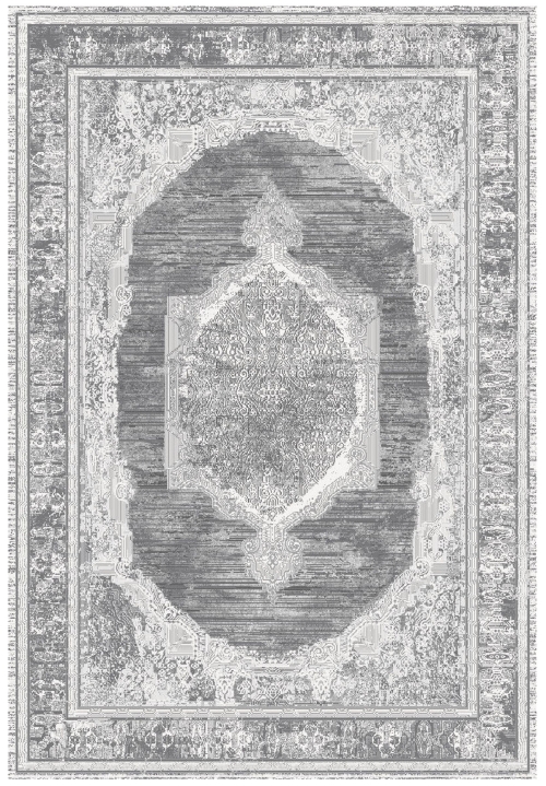 Dywan Tradycyjny 140x200 cm Orientalny Szary Do Salonu LATINA CH99A grey/grey