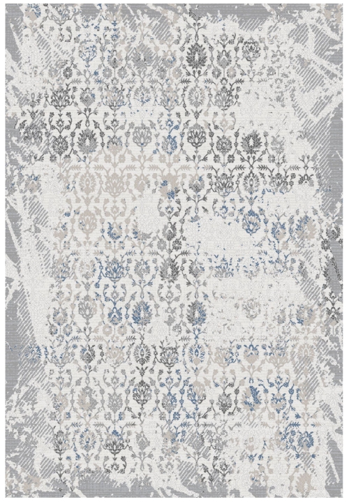 Dywan Tradycyjny 80x150 cm Orientalny Szary Do Salonu LATINA CL01A grey/l.grey