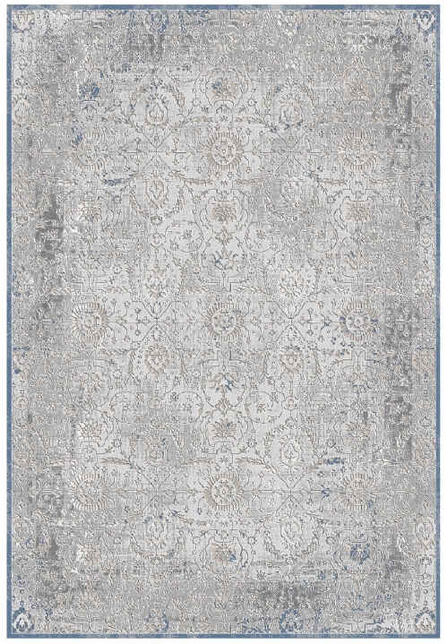 Dywan Tradycyjny 80x150 cm Orientalny Szary Do Salonu LATINA CM53A l.grey/l.grey