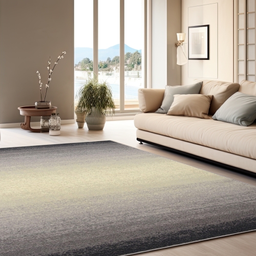 Dywan Wełniany 60x110 cm Tradycyjny Szary Do Salonu PASSION 89881-52033