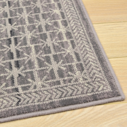Dywan Wełniany 60x110 cm Tradycyjny Szary Do Salonu PASSION 89901-52033