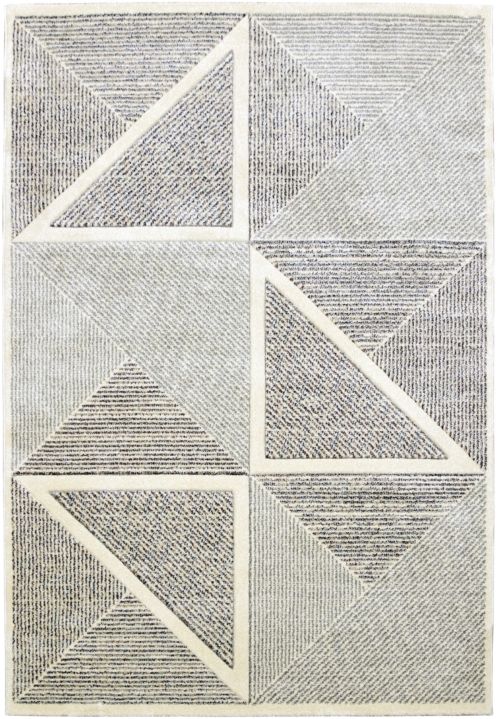 Dywan Geometryczny 60x110 Nowoczesny Szary Do Salonu ROMANTIC 11621-18433