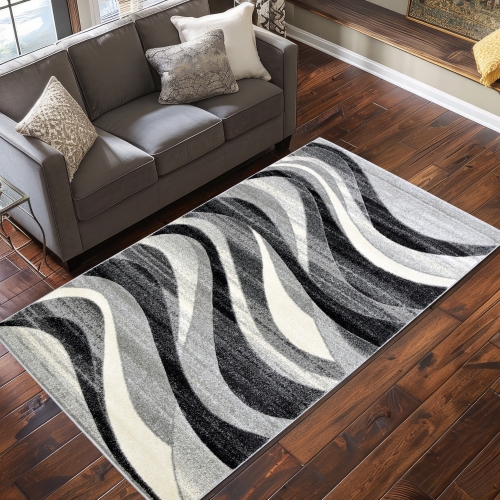 Dywan Loft 60x110 Nowoczesny Szary Do Salonu ROMANTIC 17991-18411