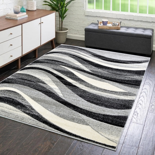 Dywan Loft 60x110 Nowoczesny Szary Do Salonu ROMANTIC 17991-18411