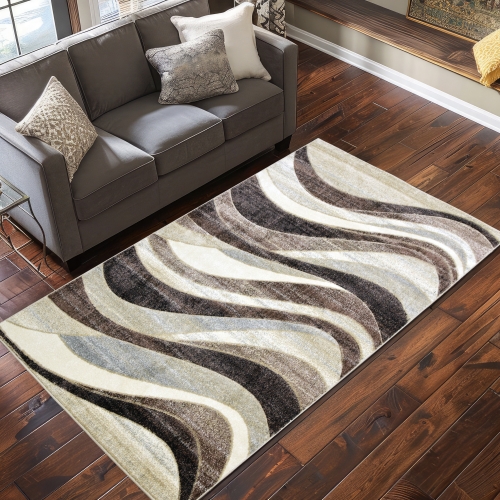 Dywan Loft 120x170 Nowoczesny Beżowy Do Salonu ROMANTIC 17991-18455