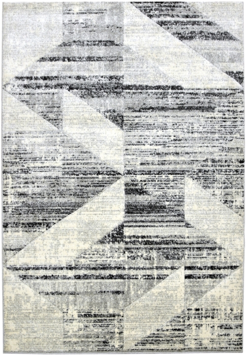 Dywan Geometryczny 200x300 Nowoczesny Szary Do Salonu ROMANTIC 49331-18411