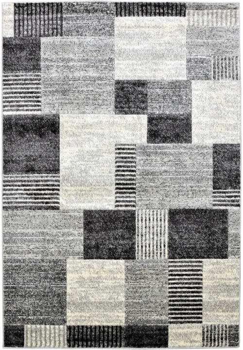 Dywan Geometryczny 60x110 Nowoczesny Szary Do Salonu ROMANTIC 58351-18411