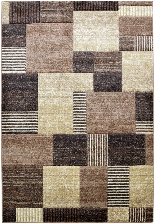 Dywan Geometryczny 160x230 Nowoczesny Brązowy Do Salonu ROMANTIC 58351-18422