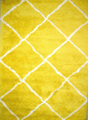Dywan 80x150 Velvet V1022 yellow/white