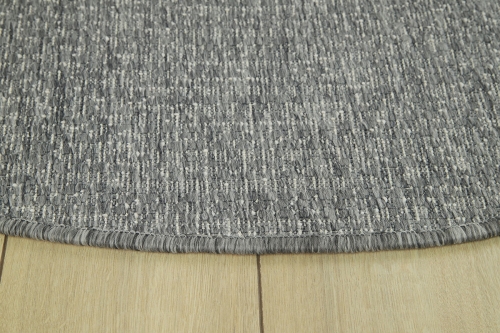 Dywan Okrągły 140x140 cm Sznurkowy Szary Do Ogrodu LANA 205607 10010 Silver O