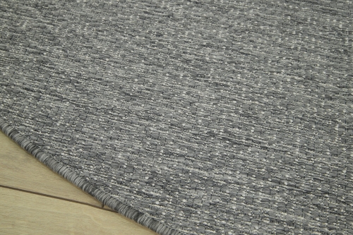 Dywan Okrągły 140x140 cm Sznurkowy Szary Do Ogrodu LANA 205607 10010 Silver O