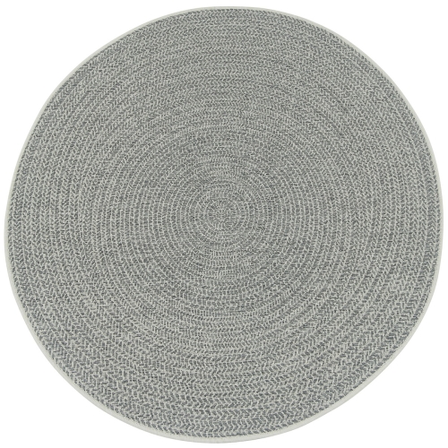 Dywan Okrągły 140x140 cm Sznurkowy Szary Do Ogrodu LANA 205607 10030 Natural O