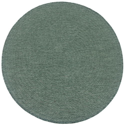 Dywan Okrągły 120x120 cm Sznurkowy Zielony Do Ogrodu LANA 205607 10510 Green O