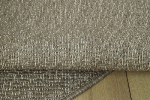 Dywan Okrągły 140x140 cm Sznurkowy Beżowy Do Ogrodu LANA 205607 10610 Linen O