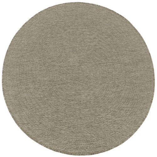 Dywan Okrągły 140x140 cm Sznurkowy Beżowy Do Ogrodu LANA 205607 10610 Linen O