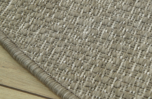 Dywan Okrągły 140x140 cm Sznurkowy Beżowy Do Ogrodu LANA 205607 10610 Linen O