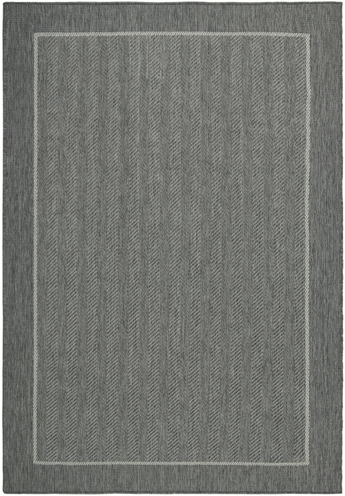 Dywan Zewnętrzny 180x260 cm Sznurkowy Szary Do Ogrodu LANA 205648 10010 Silver