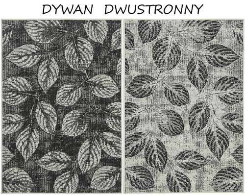 Dywan Zewnętrzny 180x260 cm Sznurkowy Czarny Do Ogrodu LANA 205657 10120 Night