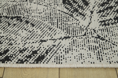 Dywan Zewnętrzny 180x260 cm Sznurkowy Czarny Do Ogrodu LANA 205657 10120 Night