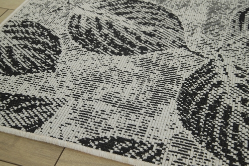 Dywan Zewnętrzny 180x260 cm Sznurkowy Czarny Do Ogrodu LANA 205657 10120 Night