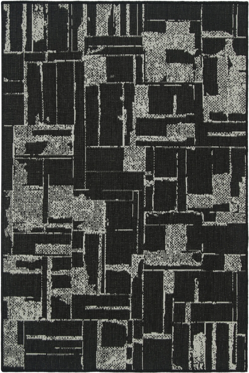 Dywan Zewnętrzny 180x260 cm Sznurkowy Czarny Do Ogrodu LANA 205660 10110 Night