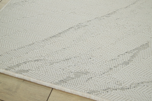 Dywan Zewnętrzny 180x260 cm Sznurkowy Biały Do Ogrodu LANA 205662 10030 Natural