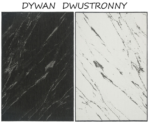 Dywan Zewnętrzny 180x260 cm Sznurkowy Czarny Do Ogrodu LANA 205662 10110 Night