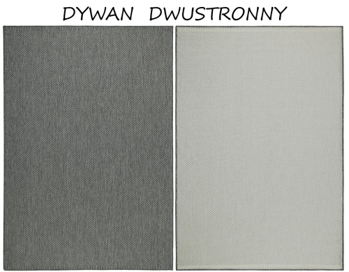 Dywan Zewnętrzny 180x260 cm Sznurkowy Szary Do Ogrodu LANA 205668 10010 Silver