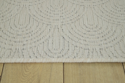 Dywan Zewnętrzny 180x260 cm Sznurkowy Biały Do Ogrodu LANA 205696 10030 Natural