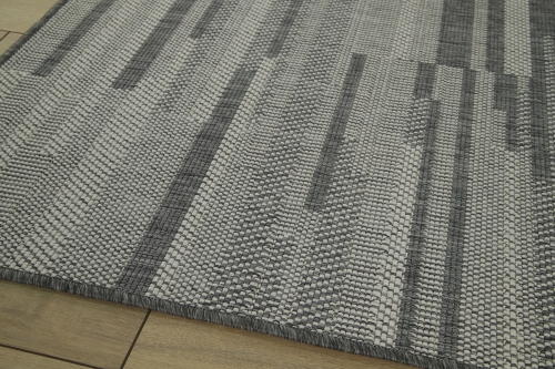 Dywan Zewnętrzny 180x260 cm Sznurkowy Szary Do Ogrodu LANA 205699 10010 Silver