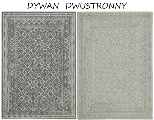 Dywan Zewnętrzny 180x260 cm Sznurkowy Szary Do Ogrodu LANA 205741 10030 Natural
